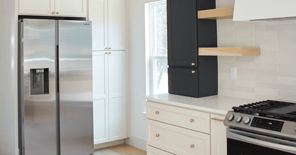 Modern Kitchen - Black and White Wooden Cabinets