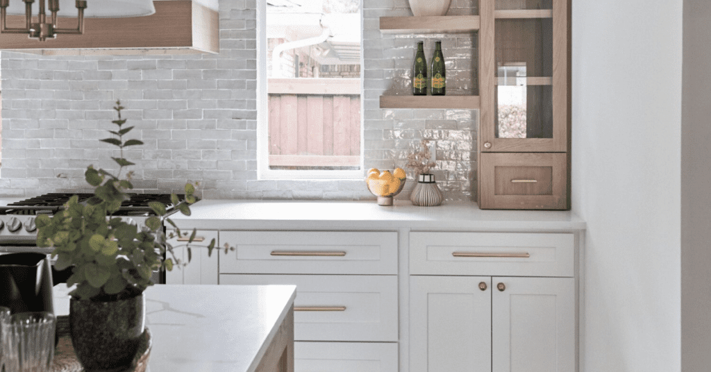 Kitchen wooden countertops and cabinetes